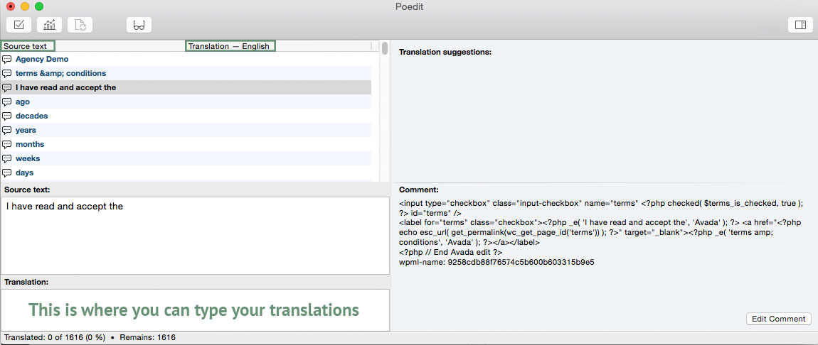 Translations Poedit Translation