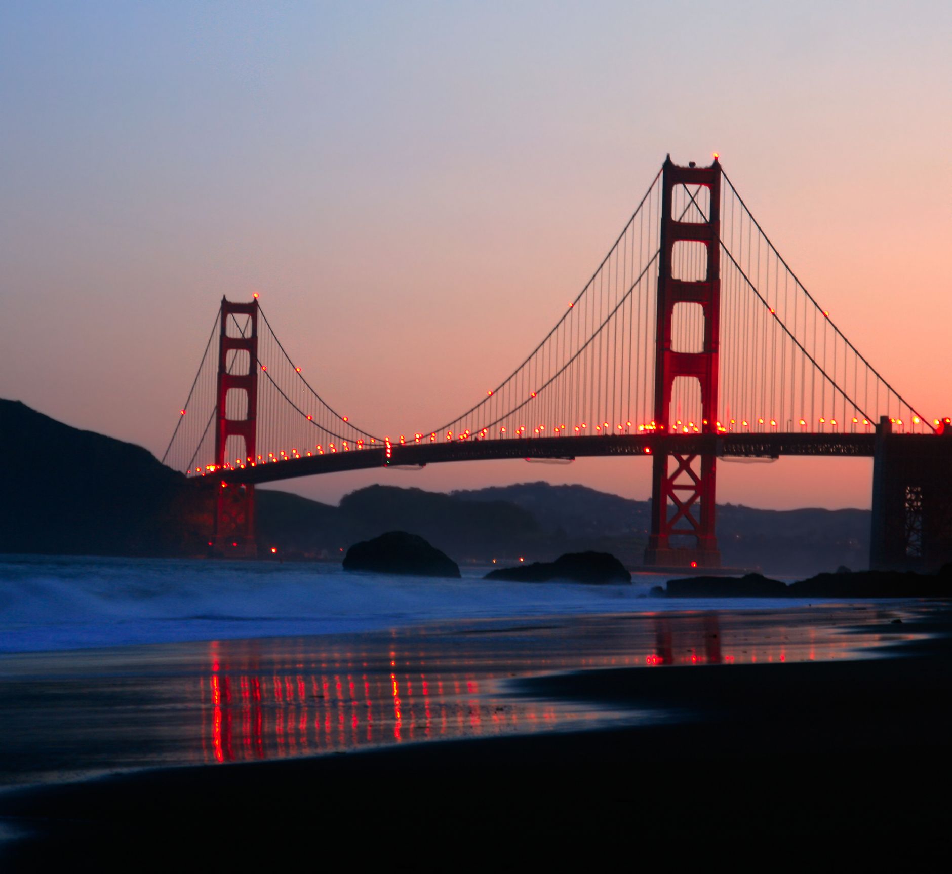 Barker Beach Twilight Twilight Shot Baker Beach