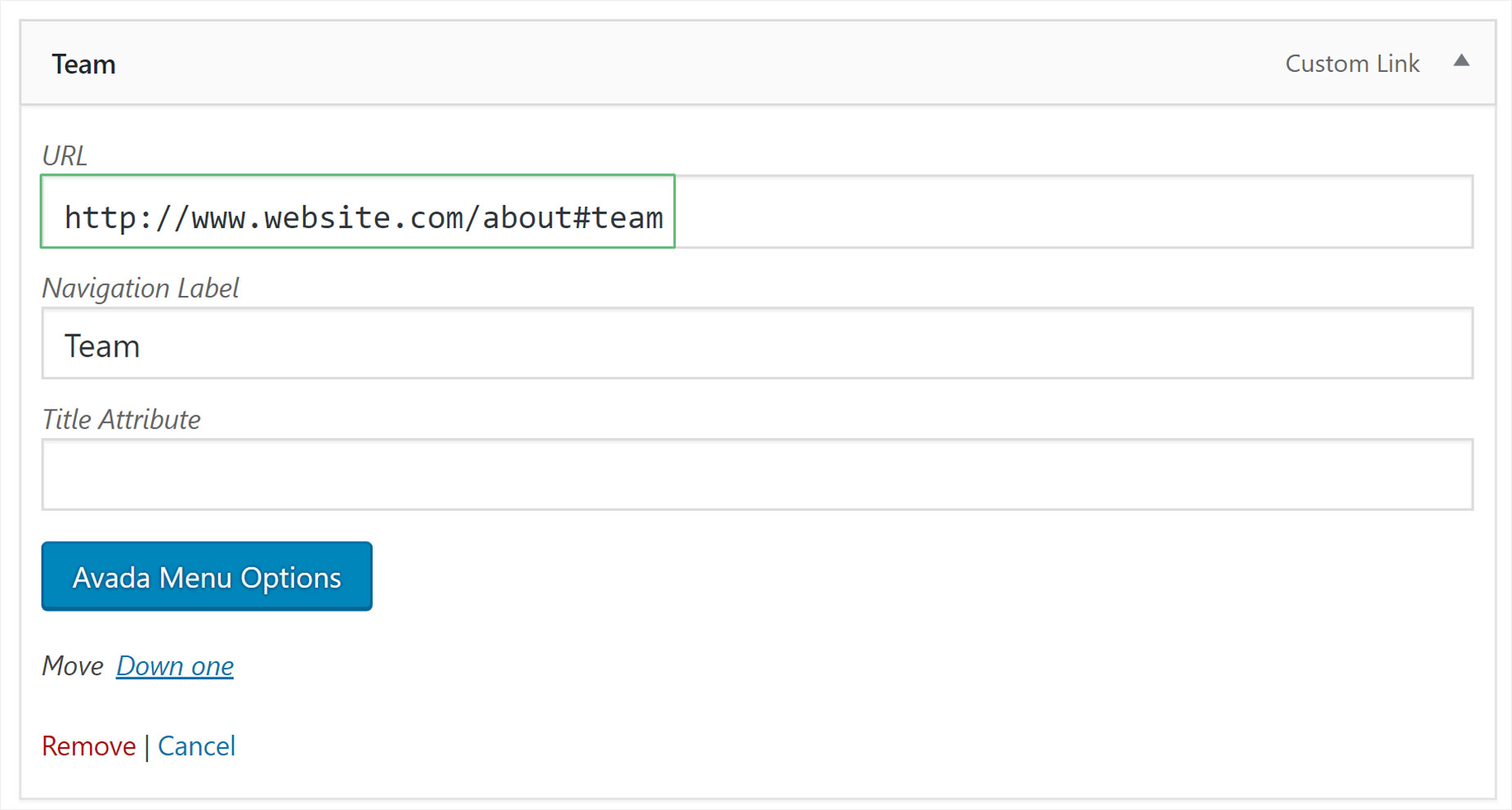 One Page Menu with Multi-page links - Relative Full