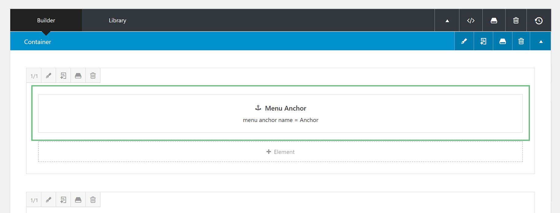 Anchor Menu Anchor Element