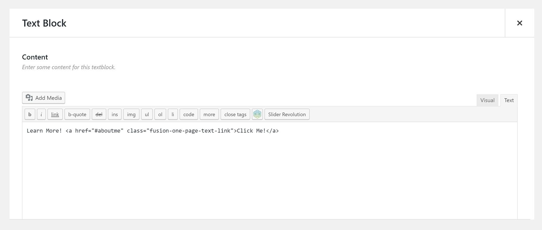 Anchor Menu CSS Class