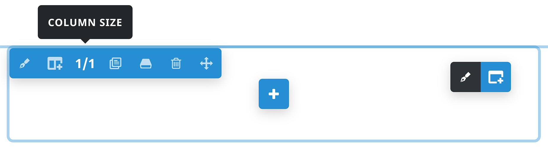 Column Controls > Column Size