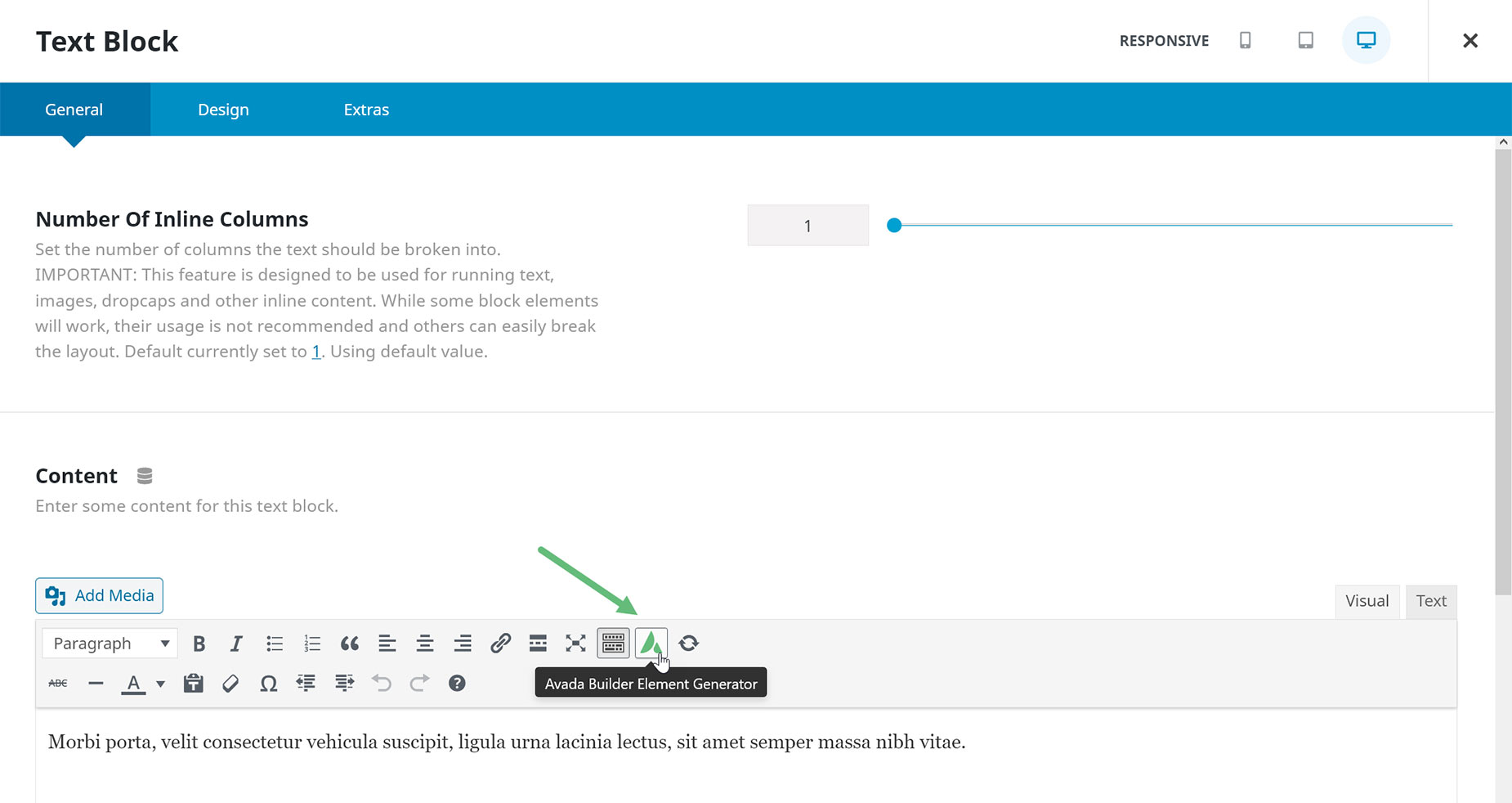 Avada Builder Element Generator