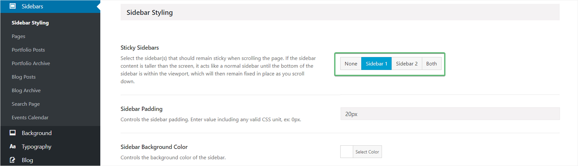 Sticky Sidebar