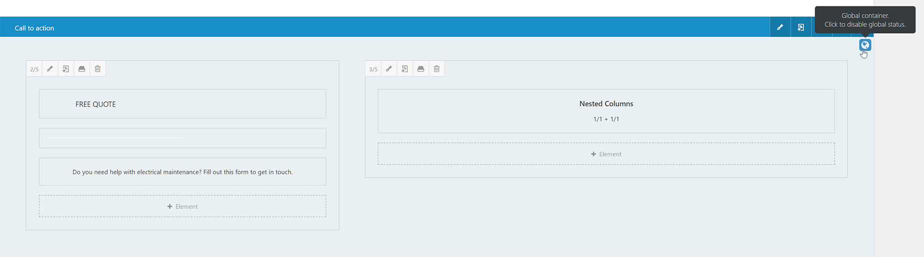 Unassign Global Container