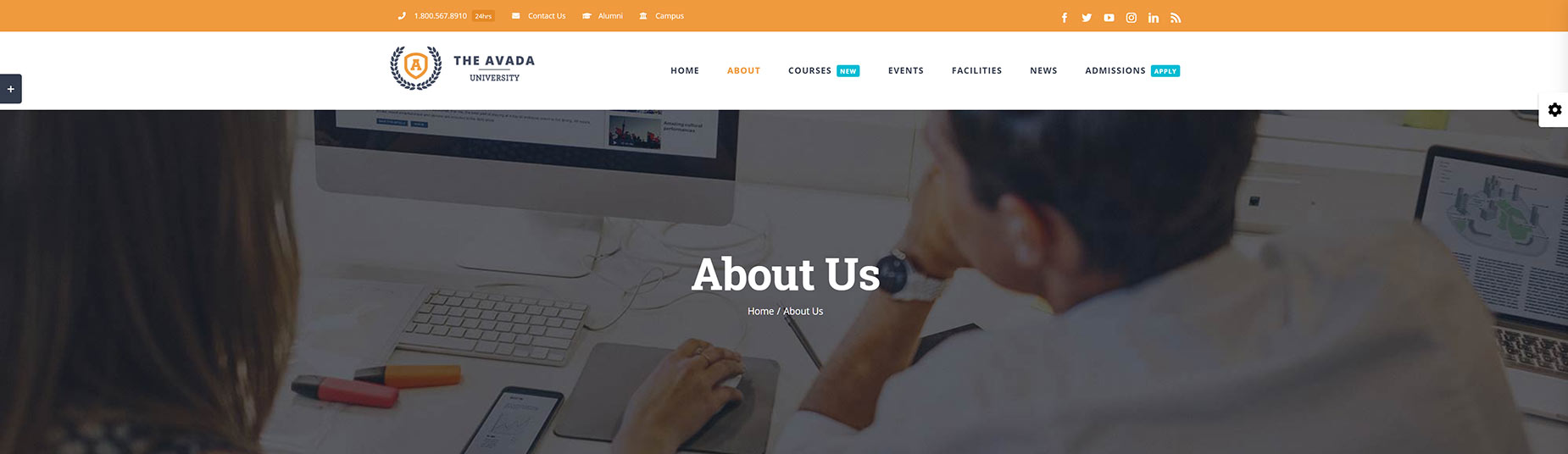 Page Title Bar Example