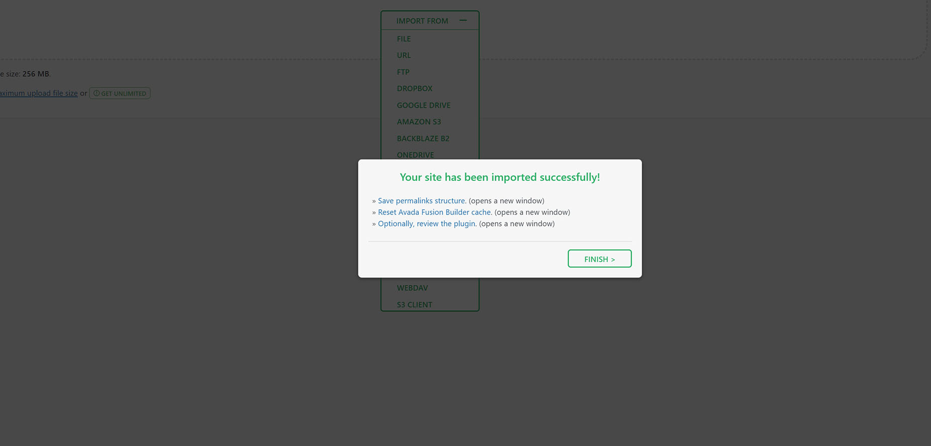All-In_One-WP-Migration > Import > Final