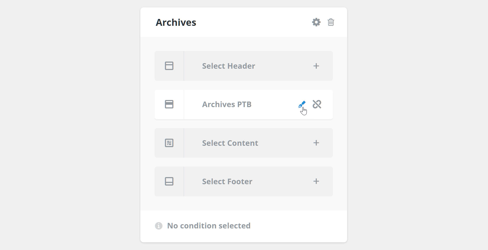 Editing Layout Sections