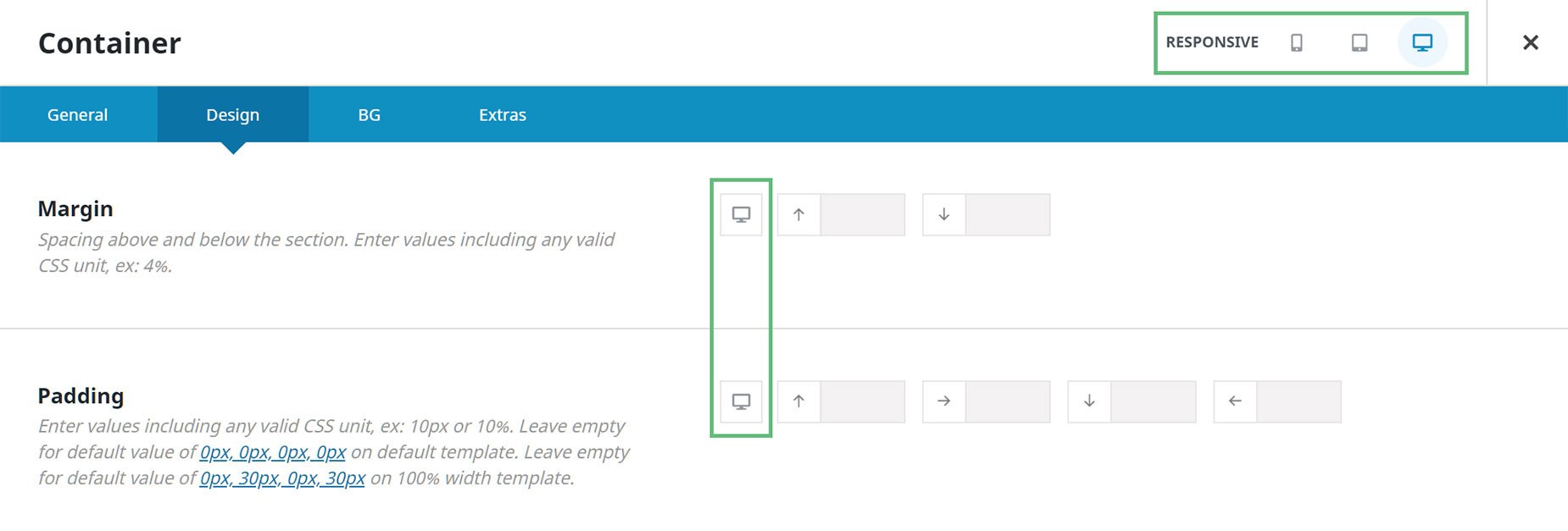 Responsive Option Sets > Indicators