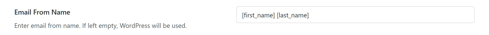 Submission > Email > Email From Name