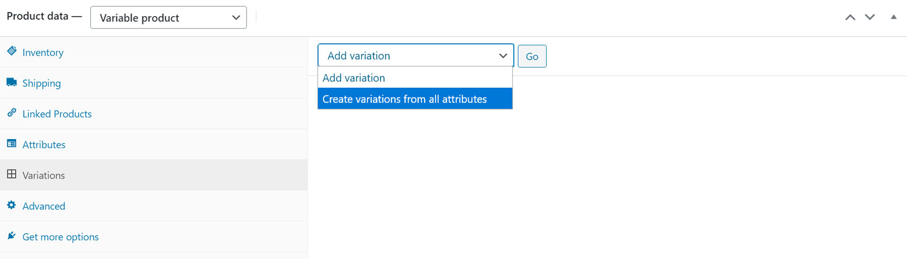 Add Variations Automtically