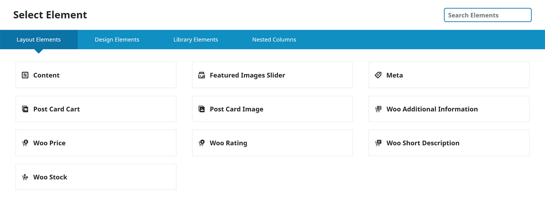 Post Card Layout Elements