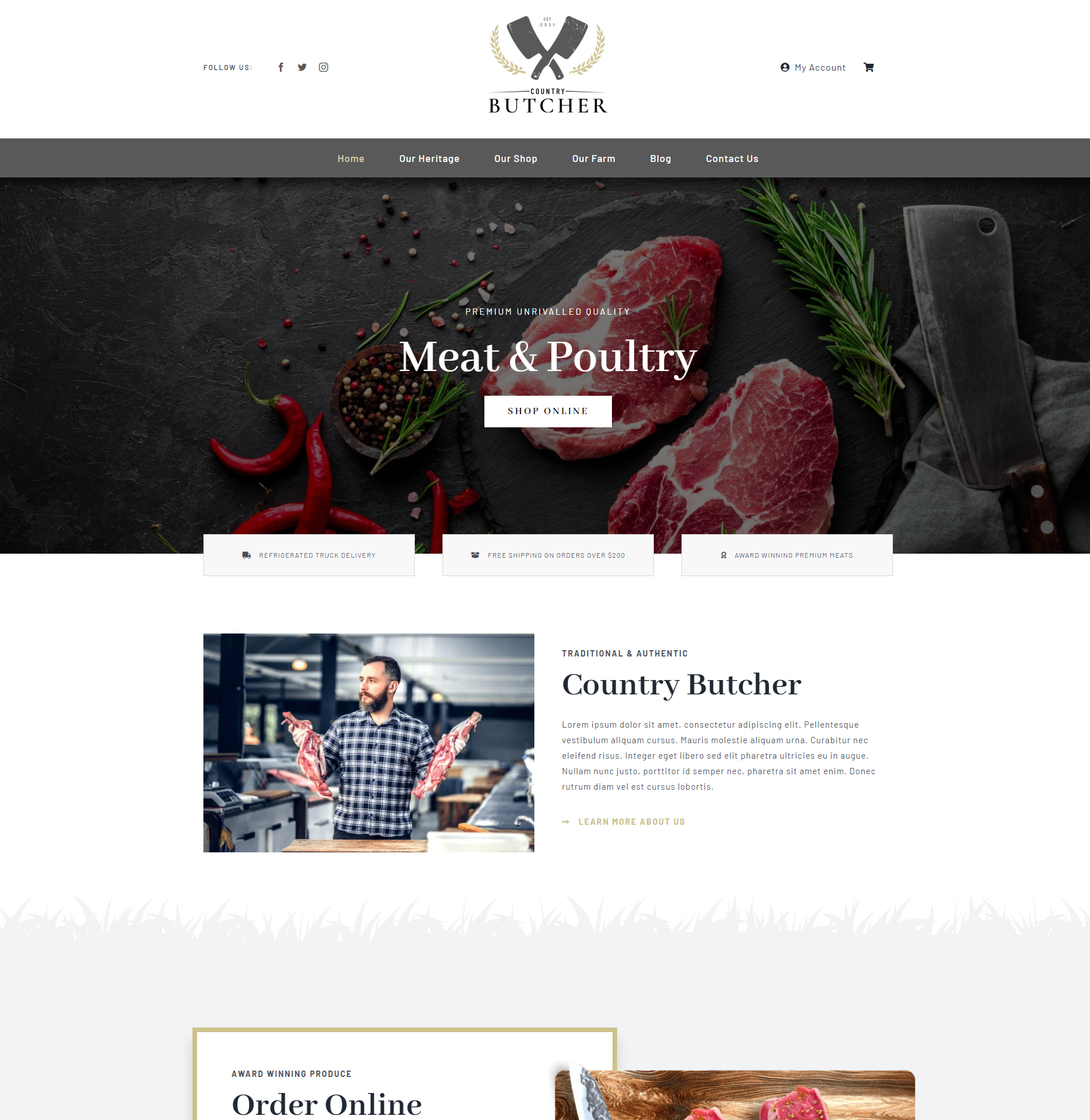 Avada Country Butcher Featured Avada Country Butcher Featured