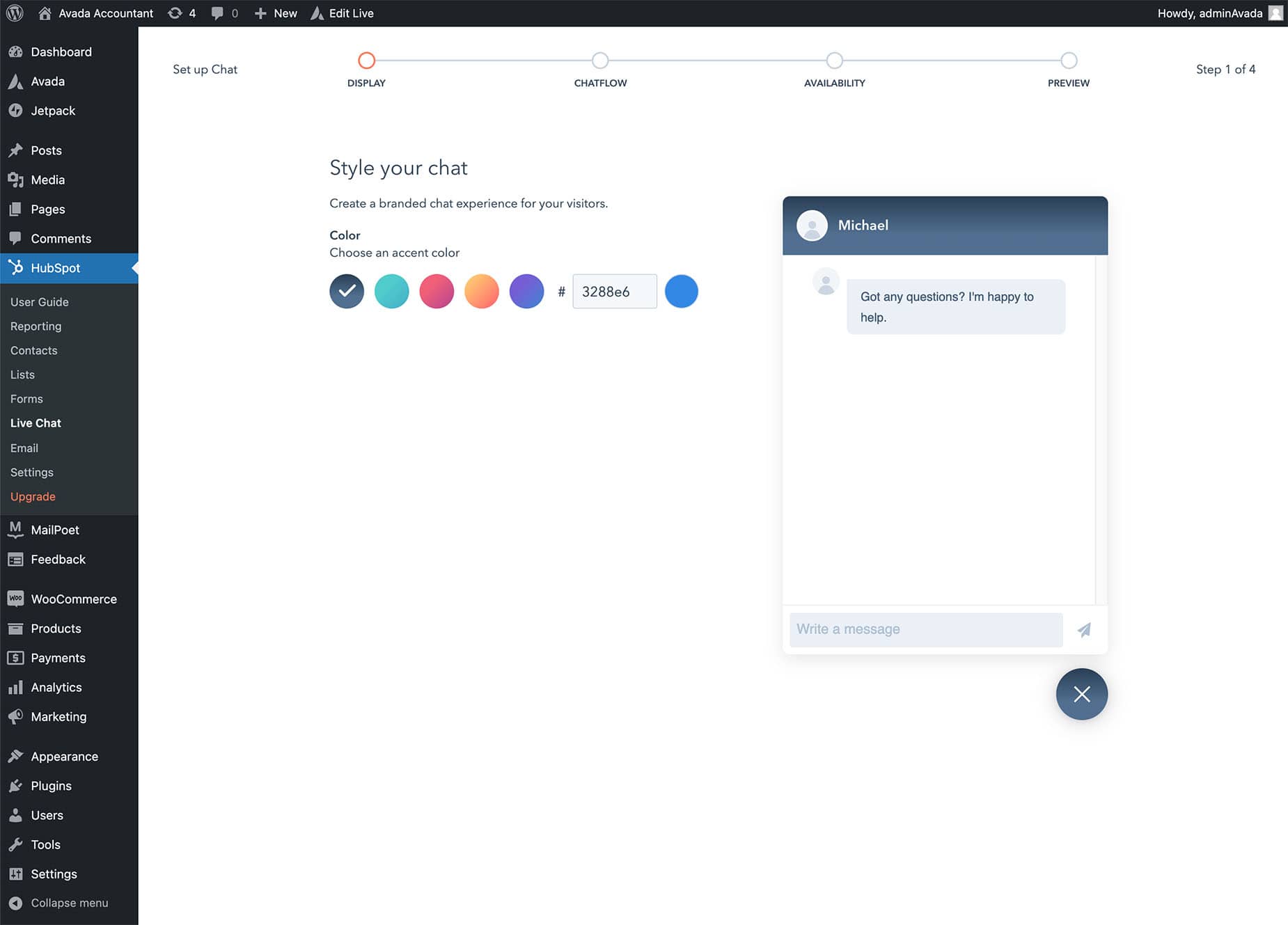 HubSpot Live Chat HubSpot Live Chat