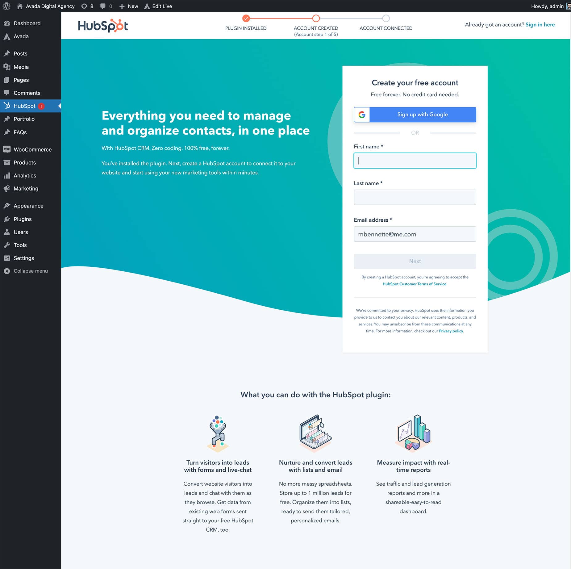 HubSpot Signup HubSpot Signup