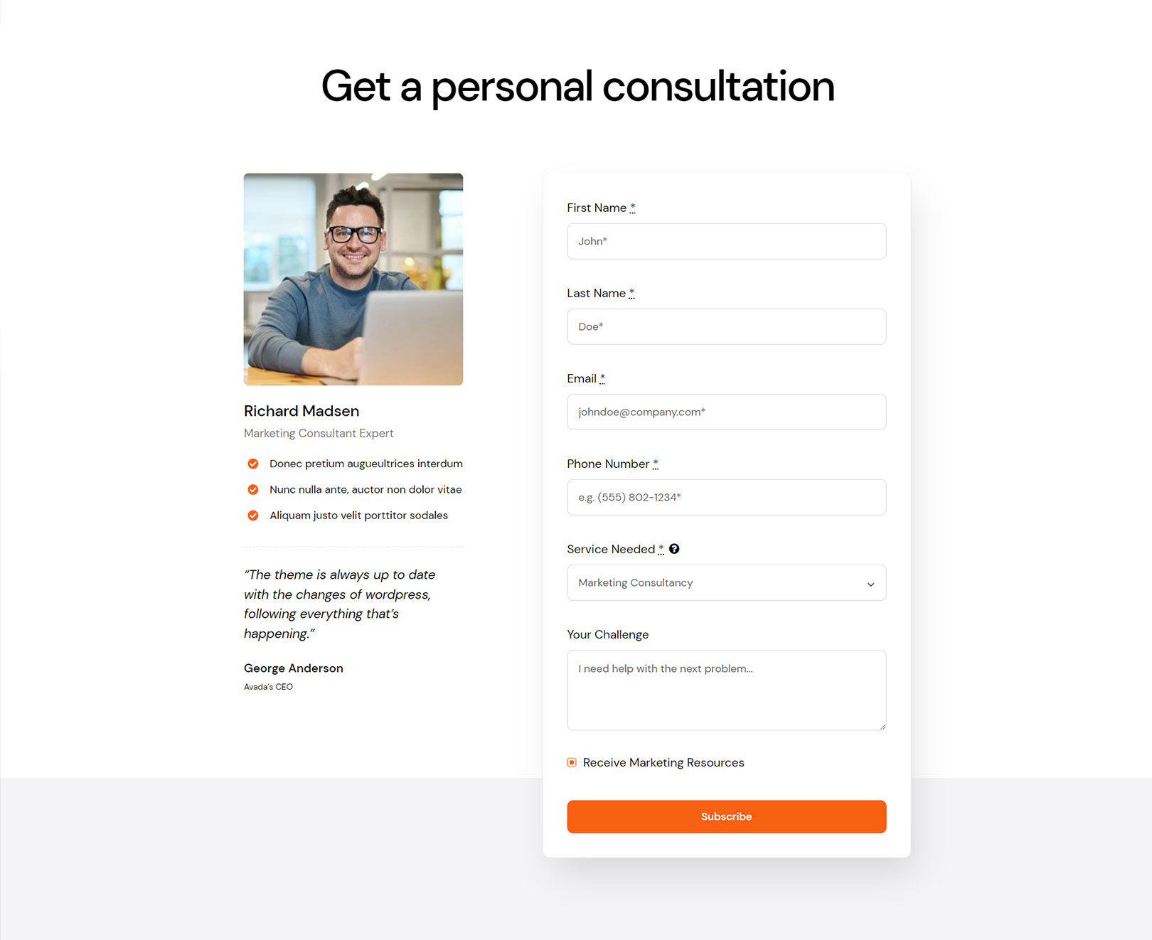 Avada Checkbox Field Mockup 2