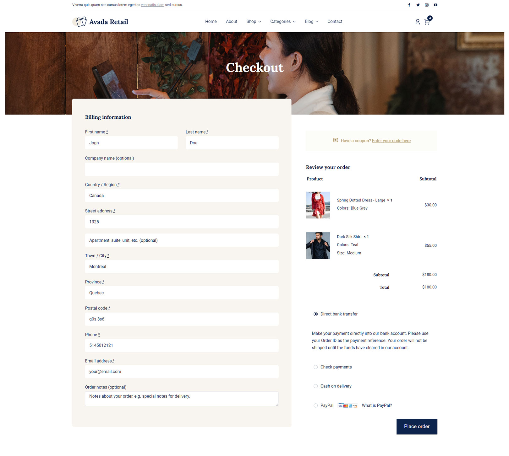 Avada Woo Checkout Billing Element 3