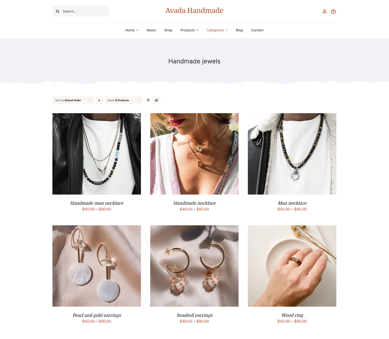 Avada Woo Product Grid Element Mockup 2