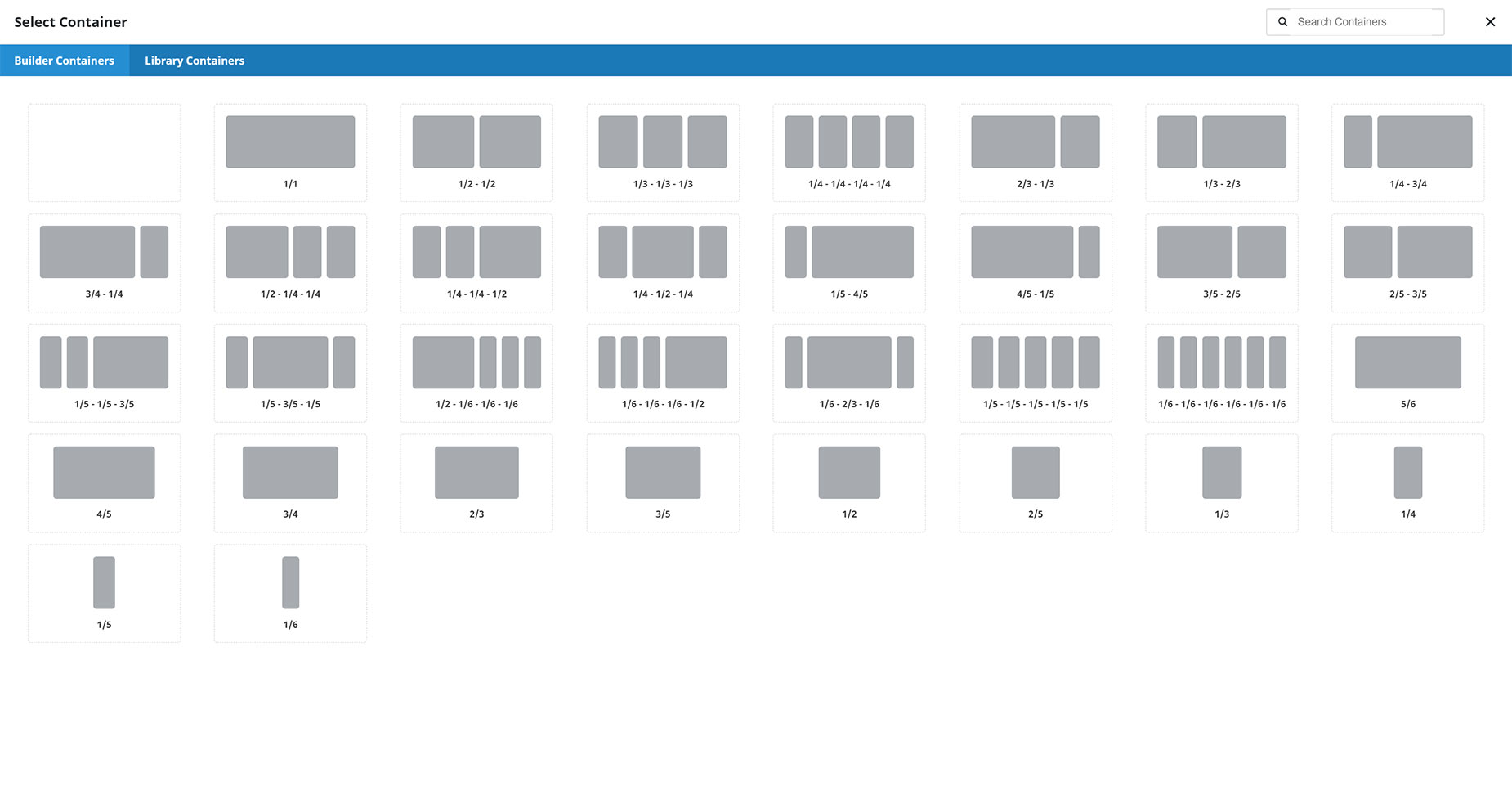 Add Containers - Avada Live