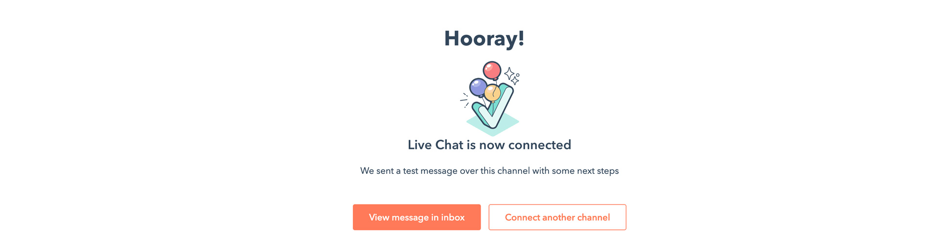 Hubspot Live Chat Connected Hubspot Live Chat Connected