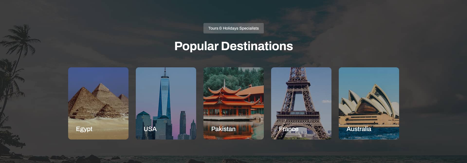Avada Tour Operator Destinations