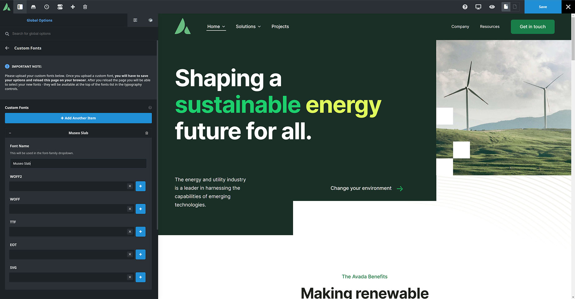 Adding Custom Fonts
