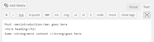 Creating a Post Text View