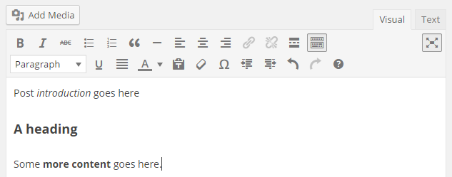 Creating a Post Visual View
