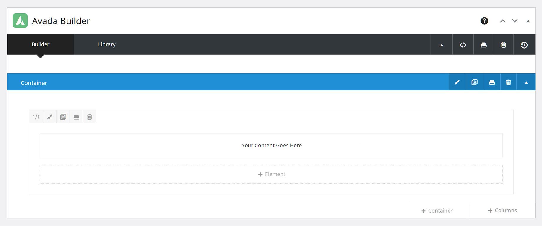 Avada Builder > Builder Options Avada Builder > Builder Options