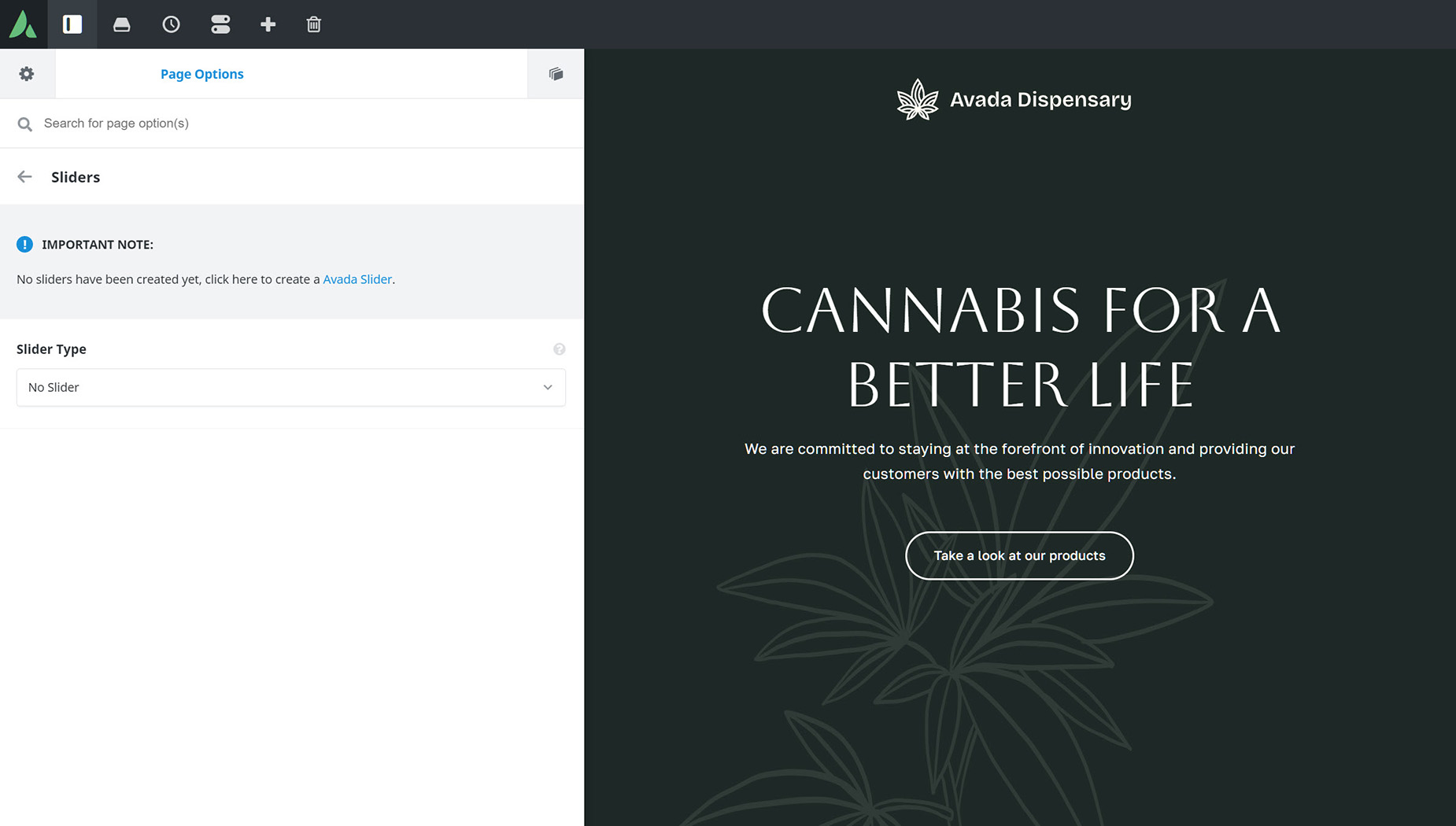Avada Page Options > Dependent Options Not Showing
