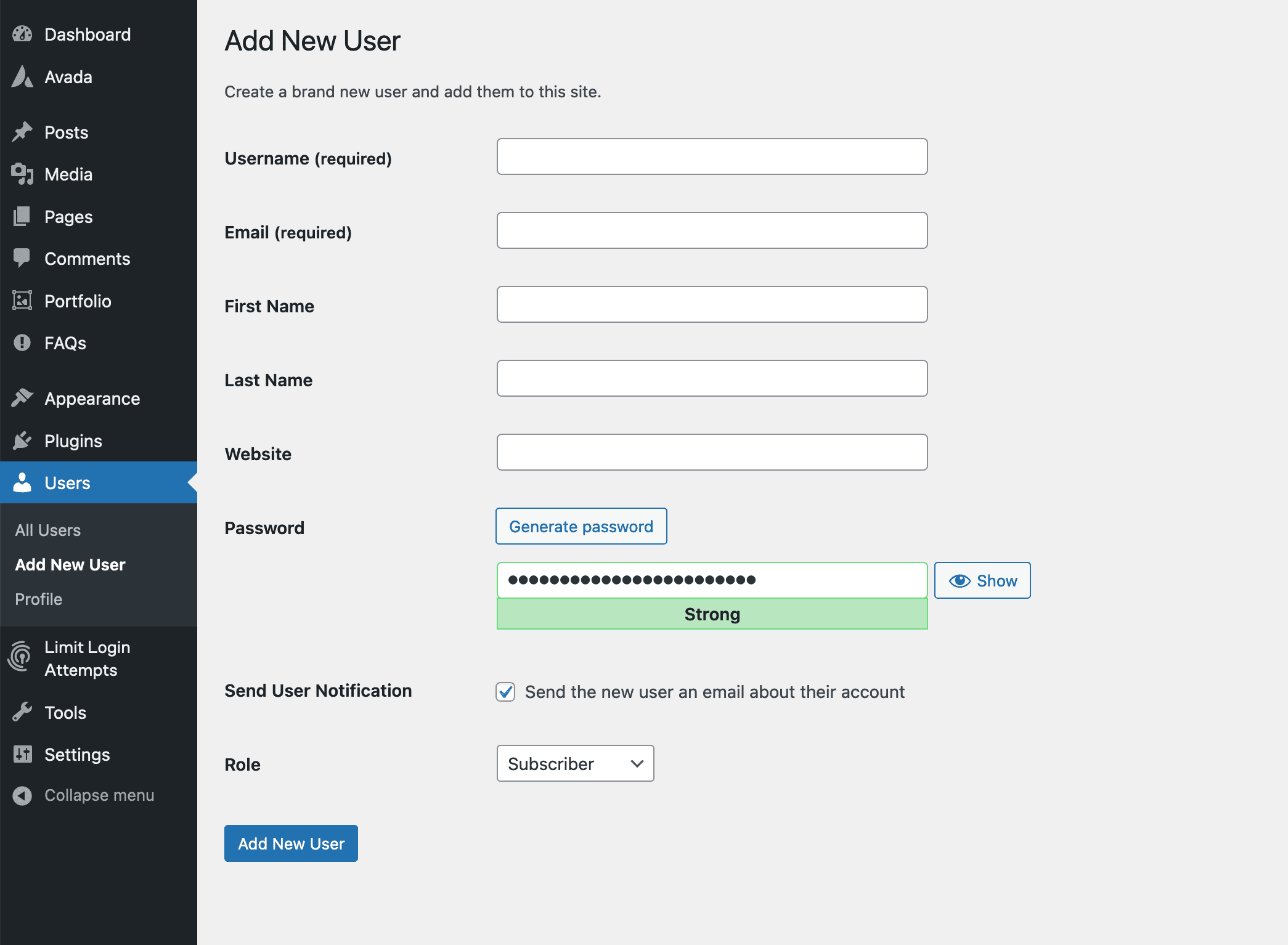 WordPress User Role Settings WordPress User Role Settings
