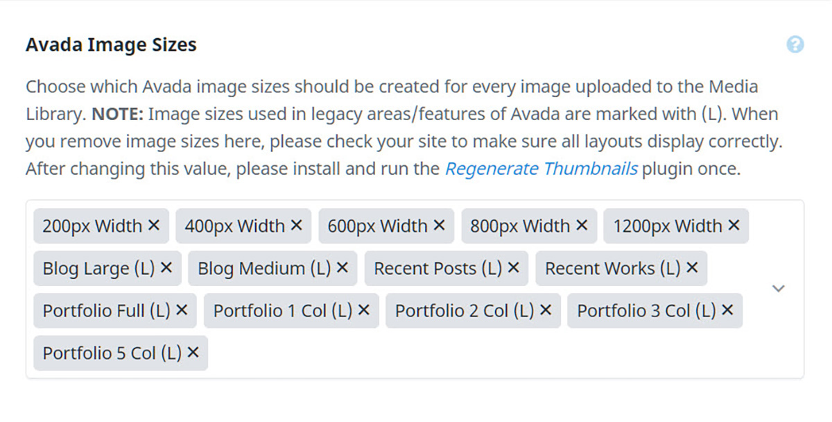 Avada Image Sizes